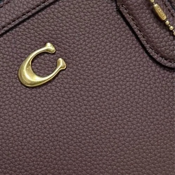 Coach Legacy Medium Pebbled Leather Carryall 28 in Maple - Picture 3 of 5